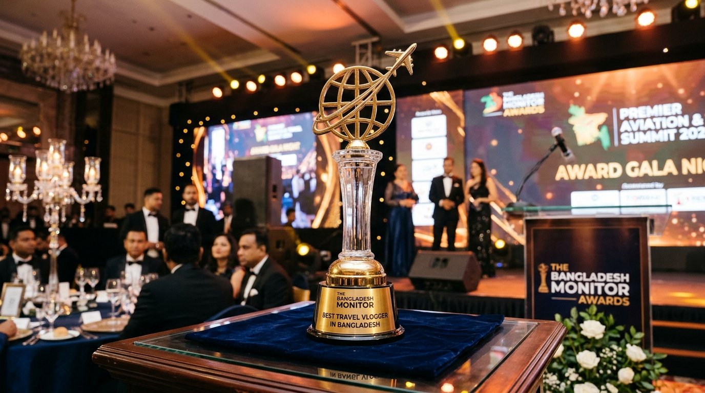 The Bangladesh Monitor Aviation & Hospitality Award - Best Travel Vlogger in Bangladesh