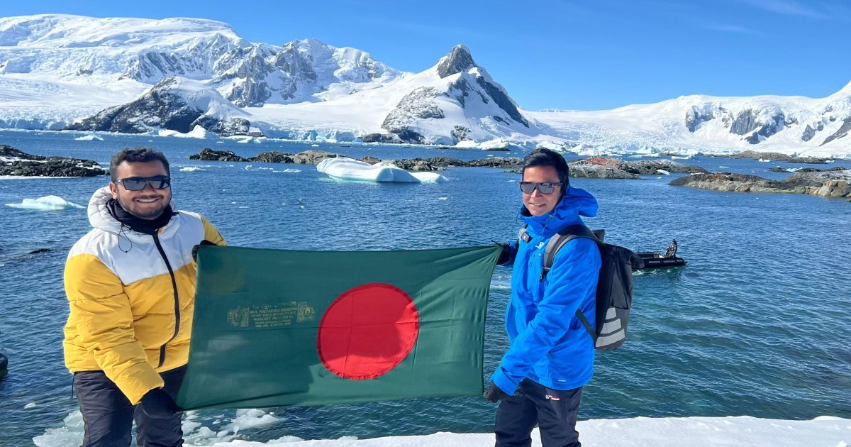 Salahuddin Sumon and Nilay reach Antarctica in epic expedition & Awarded Best Travel Creator